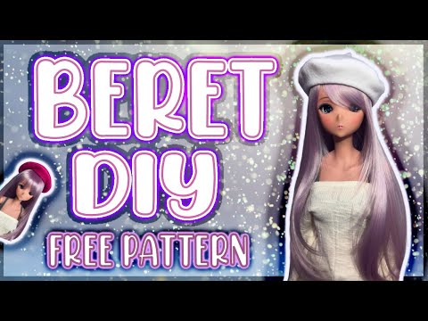 How to sew a Beret for Smart Doll  // Free Pattern