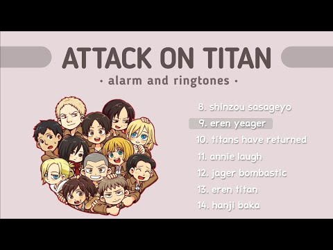 attack on titan ringtones and alarms || sound effects || notification sound ✨🍃