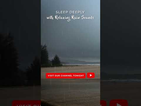 Khao Lak Thailand Rainstorm | Tropical Rain & Distant Waves & Thunder #Thailand #sleepsounds