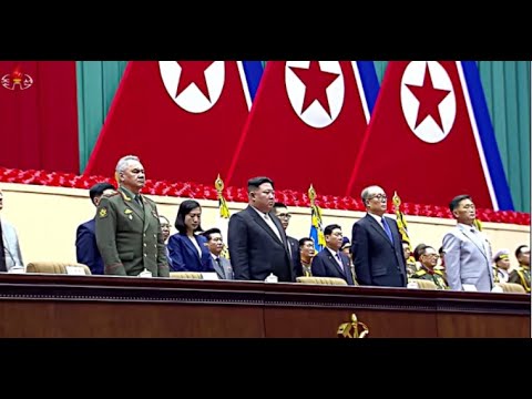 The Internationale　Kim Jong-un and Shoigu listening to the song.