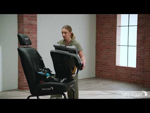 Baby Jogger City Turn™ Convertible Car Seat: How to Install Rear-Facing Using the Vehicle Seat Belt