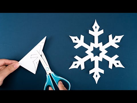 Paper Snowflake #57 - How to make Snowflakes out of paper - Home Decor