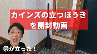 カインズの立つほうきを開封動画「帚が立った！」