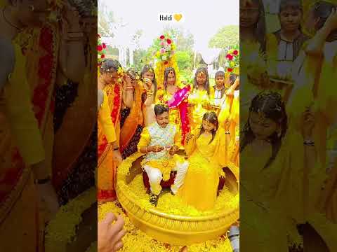 indian haldi ceremony raipur chhattisgarh #indian #marrige #culture viral