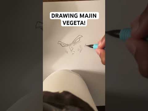 DRAWING MAJIN VEGETA! #shorts