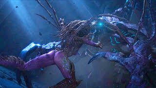 Kerrigan and Artanis Fight with Hybrid (Starcraft 2 Protoss | Unlikely Allies in Ulnar Temple)