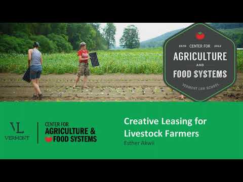 Creative Leasing for Livestock Farmers