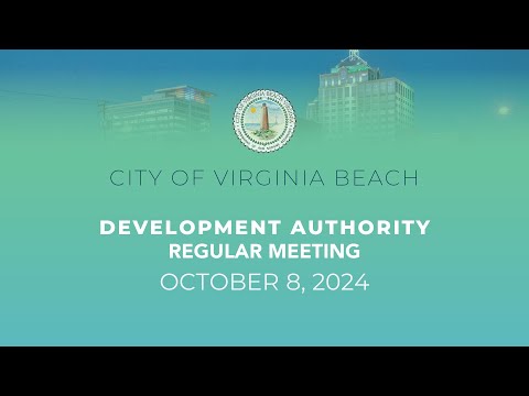 Virginia Beach Development Authority Meeting - 10/08/2024