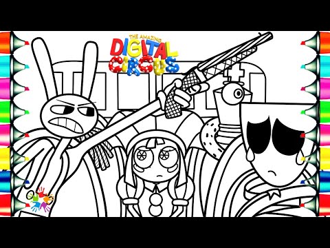 The Amazing Digital Circus Episode 2 Coloring Pages / How To Color Digital Circus Characters / NCS