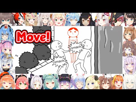 [Hololive] Everyone's reaction to a couple walking slowly in the middle of the road [English Sub]