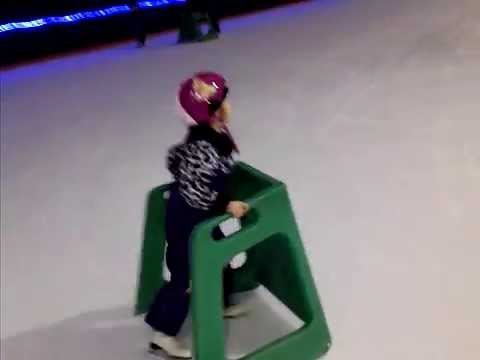 guy gets taken out by 6 year old on ice