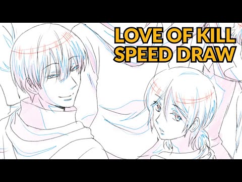 Love of Kill Character Designer Draws the Cast | Speed Draw