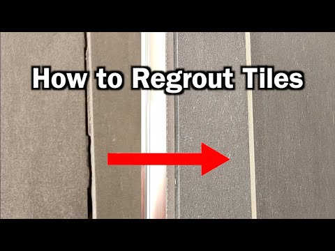 How to regrout tiles. 自己动手修补瓷砖缝，不用求人