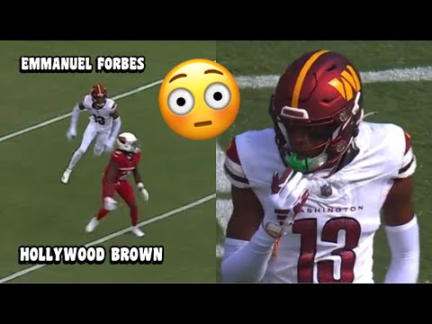 Emmanuel Forbes NFL ‘DEBUT’ Vs Hollywood Brown 🔥 (WR Vs CB) 2023 Commanders Vs Cardinals highlights