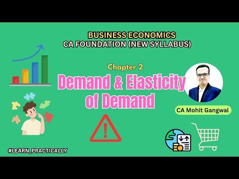 CA Foundation Business Economics | Chapter 2: Unit 1 : Demand and Elasticity of Demand