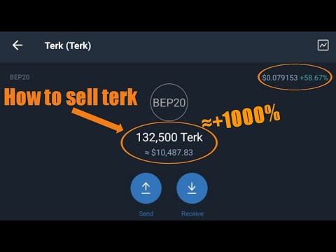 How to sell terk on trust wallet