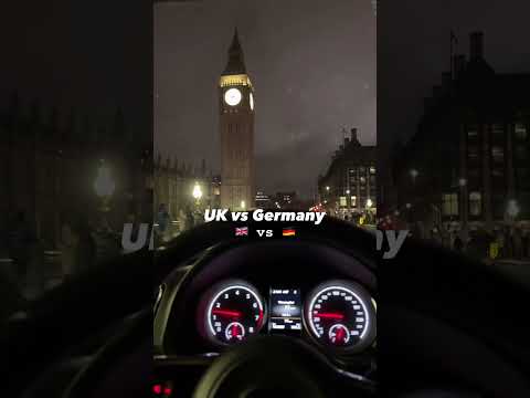 UK 🇬🇧 Vs German🇩🇪 #uk #germany #autobahn #london #bigben #frankfurt #scirocco #volkswagen #short