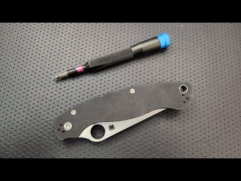 How to disassemble and maintain the Spyderco Military 2 (with sneak preview)