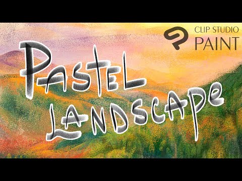 Digital Pastel Landscape Tutorial