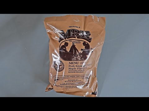 Tasting 2024 US Military MRE Meal Ready to Eat Menu NO 17