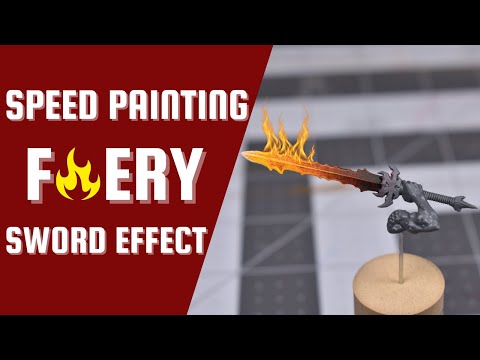 Speed Painting FIERY/MOLTEN Sword Effect