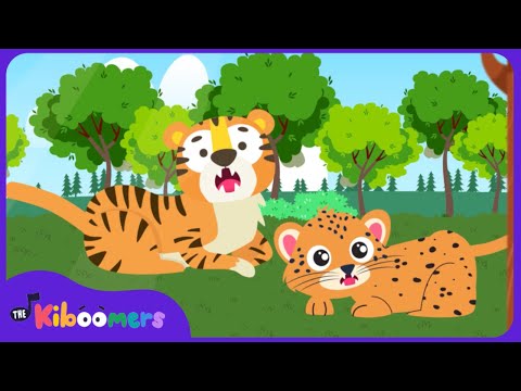 Jungle Animals Dance Party | Wild Animal Song | The Kiboomers Kids Songs & Nursery Rhymes