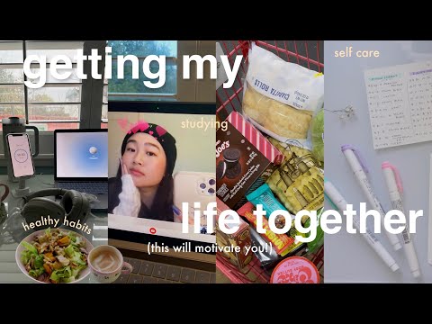 Getting My Life Together ౨ৎ✩ back to routine, organization, busy premed days, MCAT (re)study 🧸༘🌷