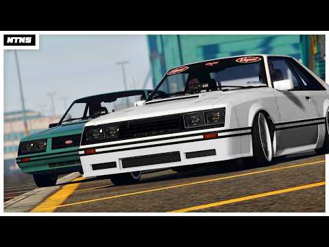 GTA V - Foxbody Mustang DRIFT Setup is SICK!! Dominator FX Interceptor on LOW GRIPS!?