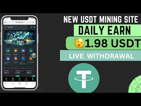 New Top-GPT Mining website site | daily income 1.98 usdt | best usdt and trx mining site