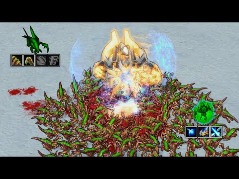 How many 0/0 Zerglings can 1 Archon take?