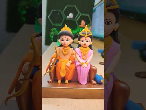 shri ram clay art 🚩🙏🏵️✊ | jay shri ram clay art #shriram #diy #clayidol