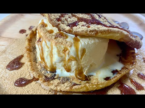 Kuromitsu Kinako Vanilla Dorayaki 🇯🇵🤤🏯 [Japanese Cuisine]