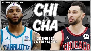 Chicago Bulls vs Charlotte Hornets Full Game Highlights | Dec 30 | 2025 NBA Season