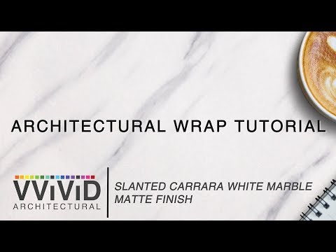 Wrapping an Ikea shelf in White Marble - Quick, easy and looks REAL!