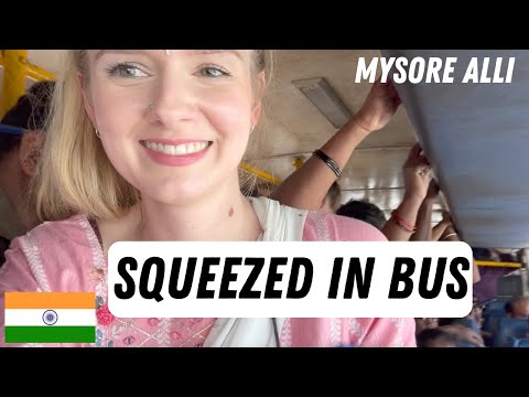 SQUEEZED INSIDE THE BUS in MYSORE! 😱 A BURNING BIKE, DAY AT A FARM ▹JenniJi