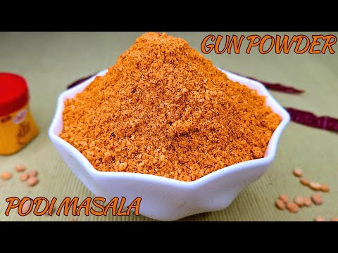 Gun Powder Masala 🌶 | Podi Masala Recipe 😋 | Milagai Podi Masala At Home 🤤 | Dry Chutney🍴