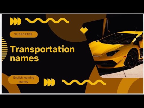 Transportation names|Transportation means |Types of vehicles #english #vocabulary