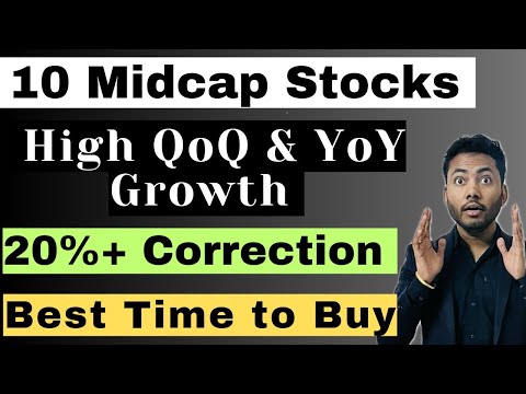 Best Midcap Stocks🔥| High QoQ & YoY Growth | 20%+ Correction | Best time to Buy