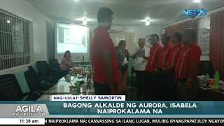 Bagong alkalde ng Aurora, Isabela naiproklama na