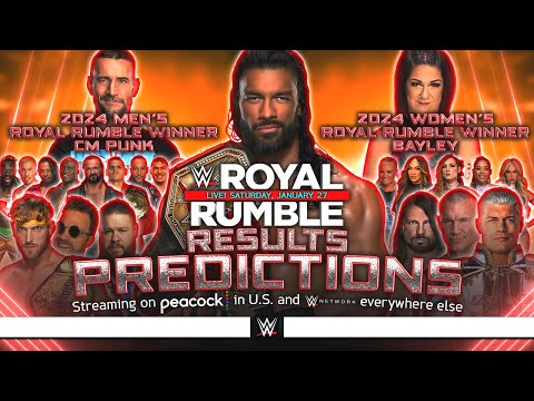 WWE Royal Rumble 2024 - Results Predictions