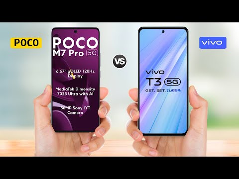 Poco M7 Pro 5g vs Vivo T3 5g || Full Comparison