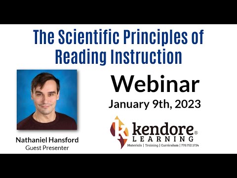 The Scientific Principles of Reading Instruction: A Kendore Learning Webinar