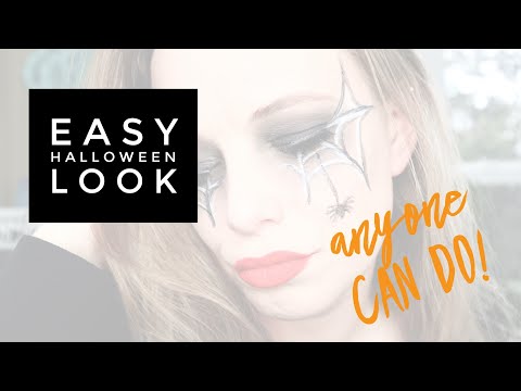 Spiderweb Easy Halloween Makeup for Beginners