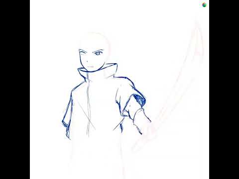 COMMISION-Sketching Sasuke Uchiha from Naruto Shippuden #shorts