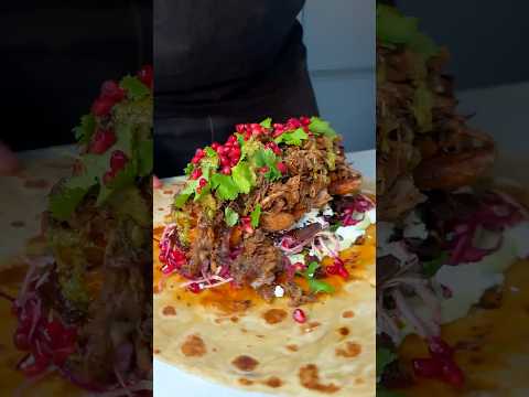 Giant Lamb Burrito 🌯 #food #burrito #recipe