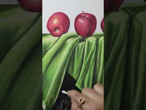 How to Draw Realistic with Oil Pastel #art #drawing #painting #shortsfeed #shorts #trending #viral