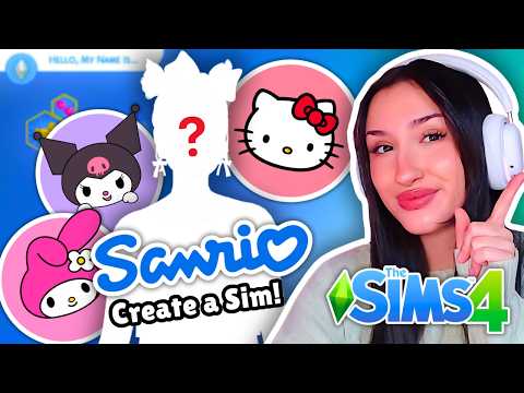 making SANRIO inspired sims in The Sims 4