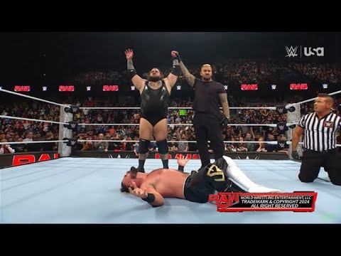 Solo Sikoa Helps Bronson Reed Vs Seth Rollins WWE Raw 11/18/24