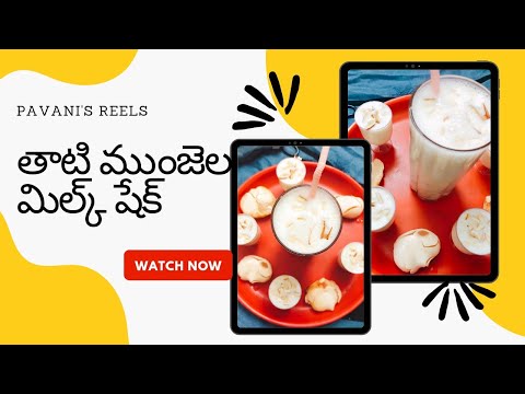 తాటి ముంజల మిల్క్ షేక్ #taatimunjalamilkshakeintelugu#iceapplejuice #iceapple