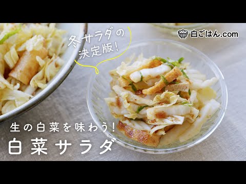 生の白菜を味わう「白菜サラダ」/白菜大量消費レシピにもおすすめ！